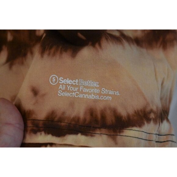 Unisex Select Cannabis Custom Bleach Dye T-shirt Size XL - Picture 5 of 7